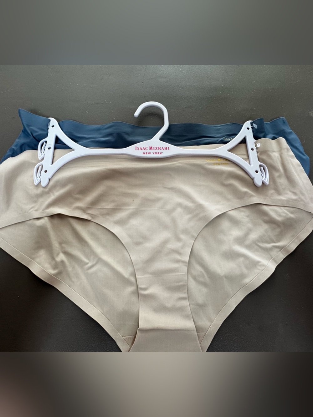 Isaac Mizrahi Nude and Blue Seamless Briefs